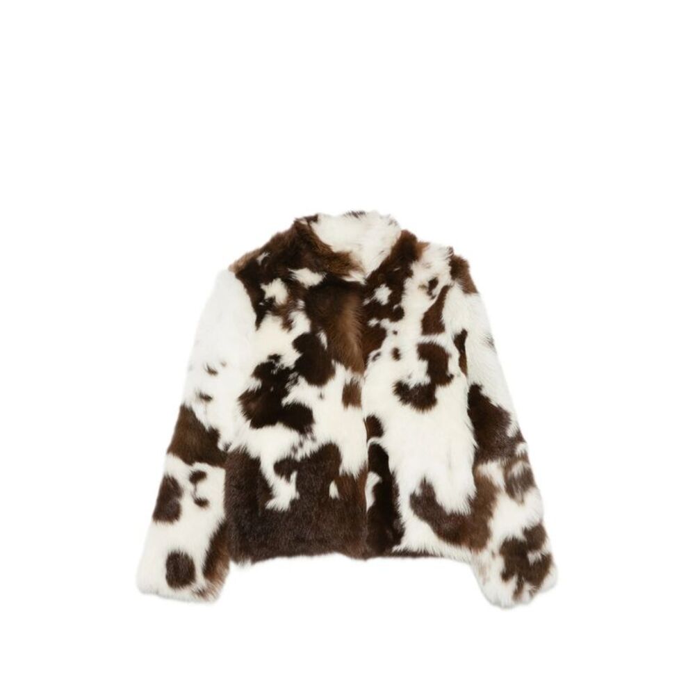 Simonetta Ravizza White Jackets - Faux Fur & Shearling Jackets Women